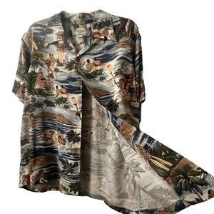 Kamehameha VHTF Original Vintage Hawaiian Hula Shirt Perfect Condition New NWT